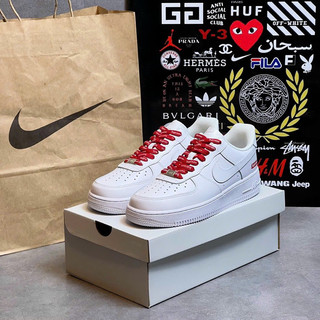 Giày giày af1 white red x supreme trắng đỏ sc