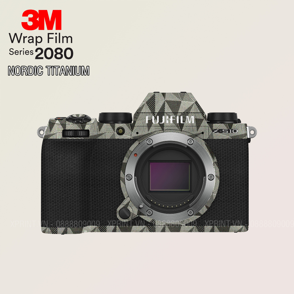 Miếng dán, skin 3M vân nổi 2080 cho máy ảnh Fujifilm XS10, XT3/ XT4/ XT5