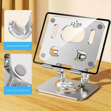 Giá đỡ ipad, máy tính bảng nhôm hợp kim xoay 360 độ