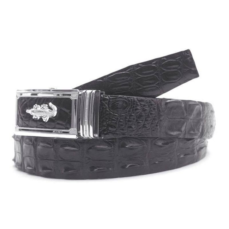 Thắt lưng nam ADL04, nịt bụng nam da bò dập vân cá sấu mặt khóa tự động hợp kim sang trọng - Zen Leather