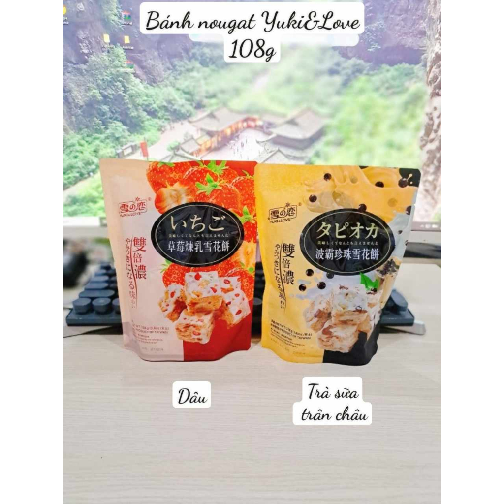 Bánh nougat bông tuyết Yuki &Love 108g  leetrinh15