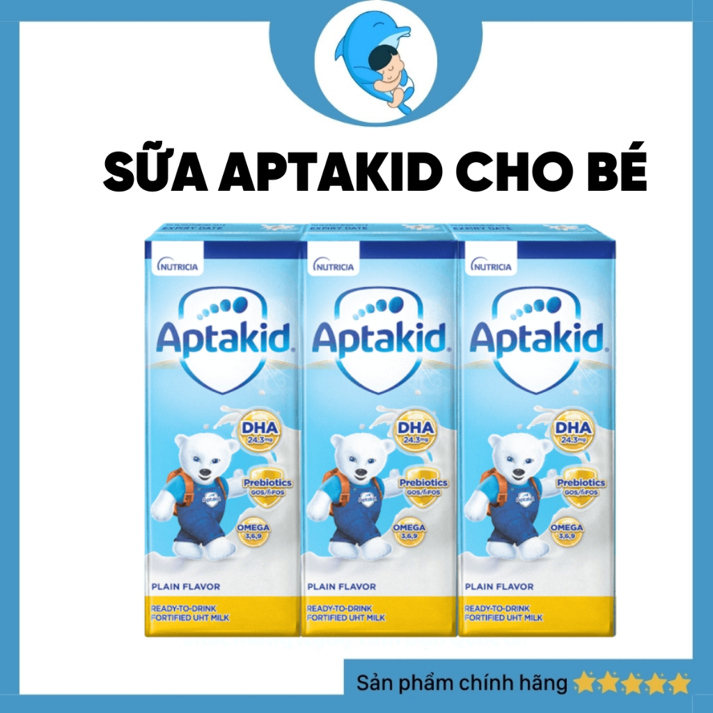 Hộp sữa nước công thức Aptakid giàu DHA hỗ trợ tiêu hoá