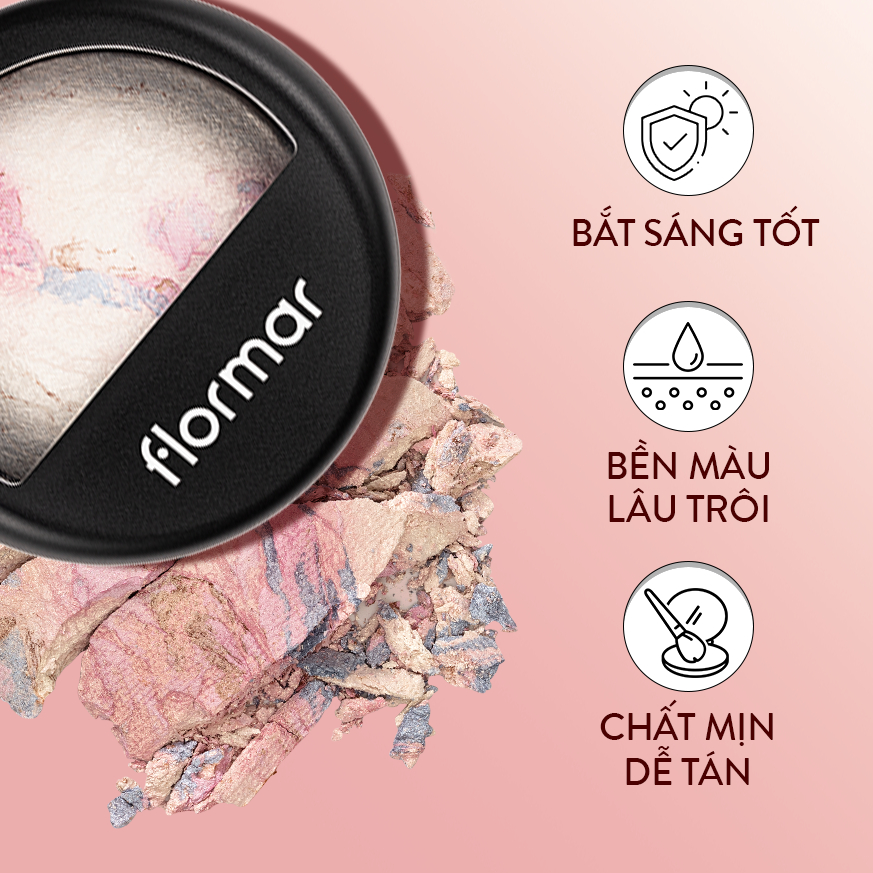 Phấn bắt sáng lấp lánh FLORMAR Powder Illuminator 01 Morning Star