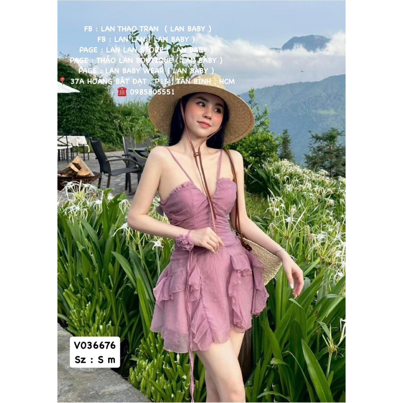 VÁY VOAN CUP NGỰC NƠ CỔ