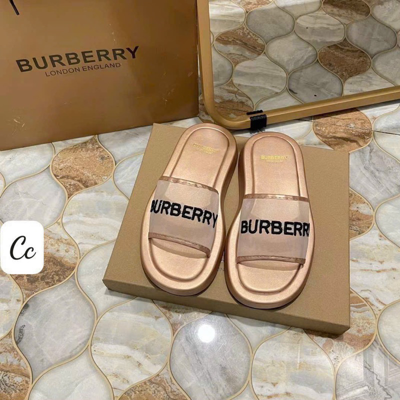 Dép Lê Lưới Thêu Chữ BBR Fullbox - CERIHOUSE