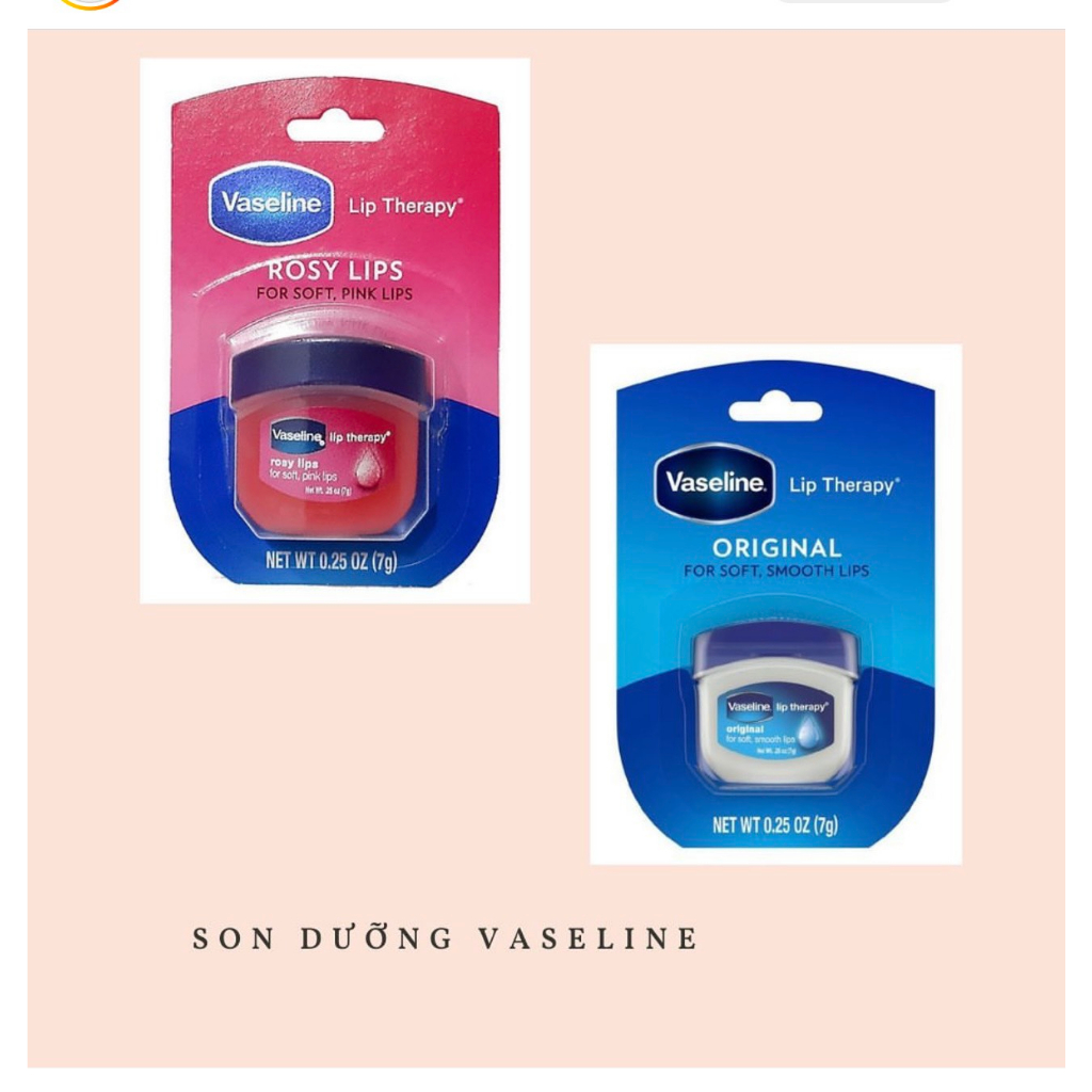 USA Sáp Son Dưỡng Môi Vaseline Mang Lại Làn Môi Mềm Mọng Ngay Lần Đầu Sử Dụng 7g