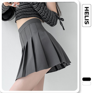 Chân Váy Xếp Ly Ngắn Quảng Châu Cao Cấp HELIS, 4 Màu Xám Đen Trắng Nâu, Style JK, Chống Nhăn, Chống Xù, Có Lót Trong