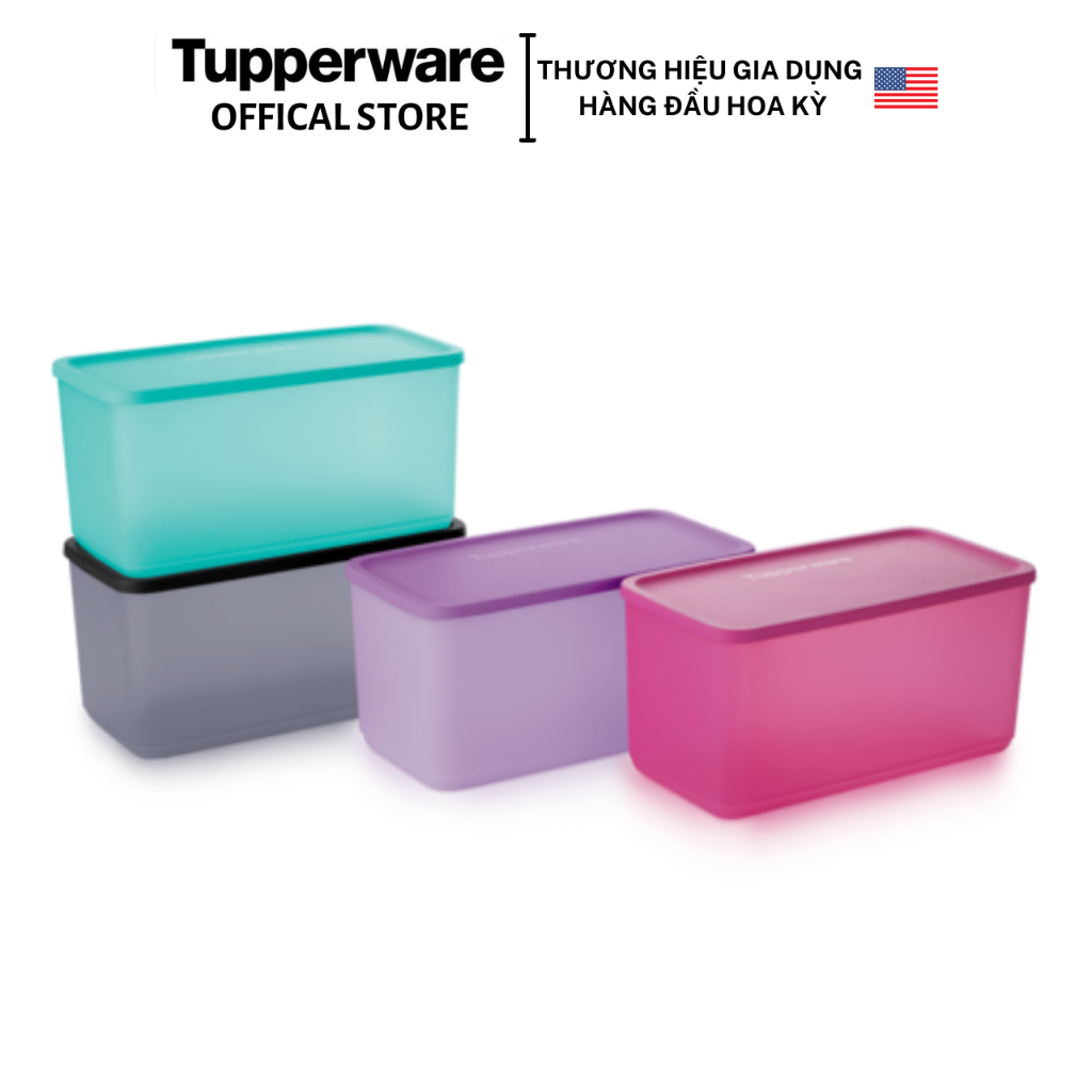 Bộ hộp trữ mát Tupperware Funtastic Four and Pak n Stor Set 8 - Bảo hành trọn đời - Nhựa nguyên sinh PP số 5