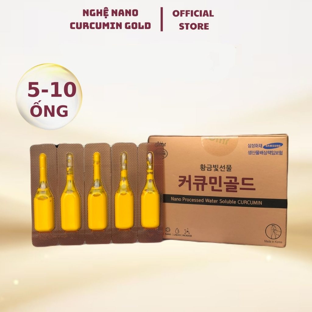 Tinh Nghệ Nano Curcumin Gold Gif Hàn Quốc Đẹp Da Chống Lão Hóa