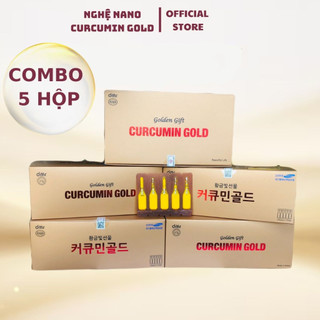 Combo 5 Hộp Tinh Chất Nghệ Nano Curcumin Gold Hàn Quốc Tăng Sức Đề Kháng