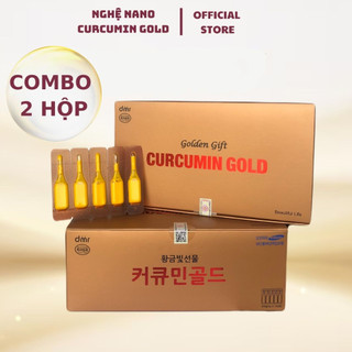 Combo 2 Hộp Tinh Chất Nghệ Nano Curcumin Gold Hàn Quốc Hỗ Trợ Làm Đẹp Tăng Cường Sức Đề Kháng