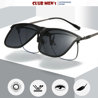 Tròng kính râm cận di động dạng kẹp chống tia UV chống lóa tháo lắp nhanh chóng