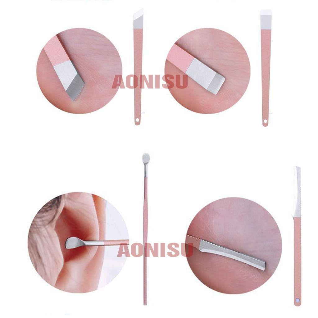 Bộ Bấm Móng Tay Chân 15 Món Cao Cấp - Bộ Dụng Cụ Làm Nail Nhỏ Gọn Tiện Lợi - Dụng Cụ Chăm Sóc Cá Nhân AONISU