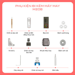 Máy may gia đình Riccar M20B - Máy may mini Nhật
