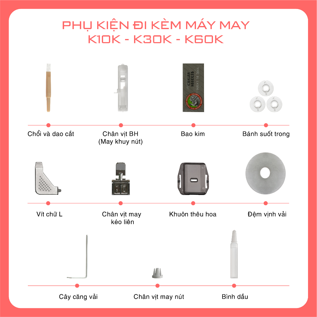 Máy may gia đình Riccar K30K