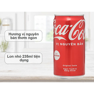 6 lon nước ngọt Coca Cola 235ml