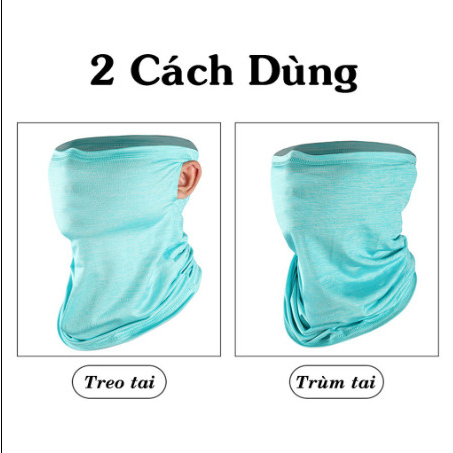 Khăn Phượt Xỏ Tai Đa Năng Chống Nắng Cao Cấp, Co Giãn 4 Chiều Thoáng Mát Thấm Hút Mồ Hôi