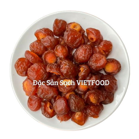 1Kg (2 hộp) Xí muội Anh đào bổ đôi vị chua ngọt cân bằng- Loại I mềm dẻo ngon VIETFOOD