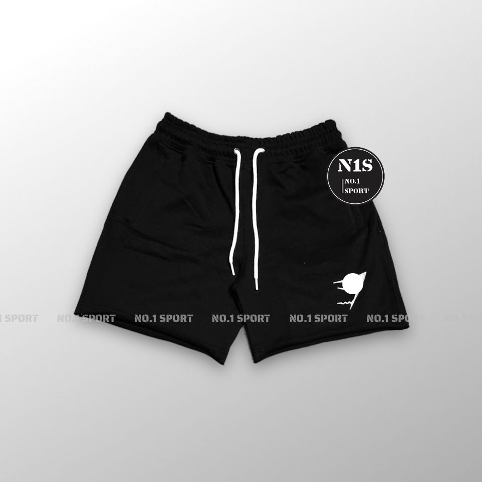 Crest Short Gym, Quần Short Tập Gym Logo Thêu