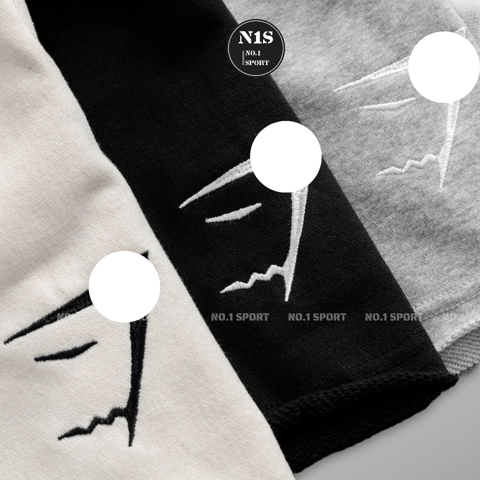 Crest Short Gym, Quần Short Tập Gym Logo Thêu