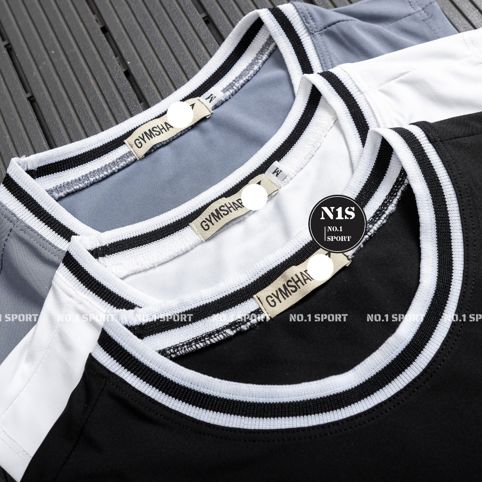 Ba Lỗ Thể Thao Tập Gym, Logo Chữ Thêu Siêu Bền