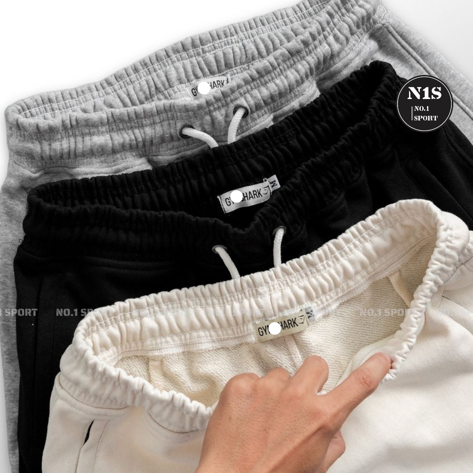 Crest Short Gym, Quần Short Tập Gym Logo Thêu