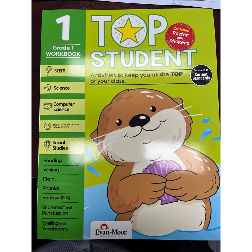 Sách- TOP STUDENT - pre K - Grade 1