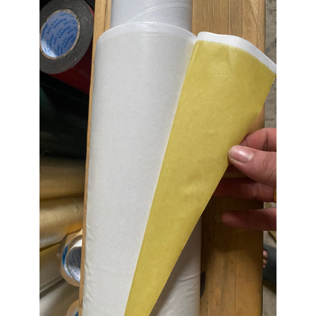 Băng keo 2 mặt vàng 12mm,24mm,48mm 23y độ dính cao sử dụng được nhiều.