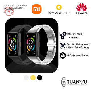 Dây đeo đồng hồ huawei_dây kim loại khoá bấm huaweiband6/honorband6