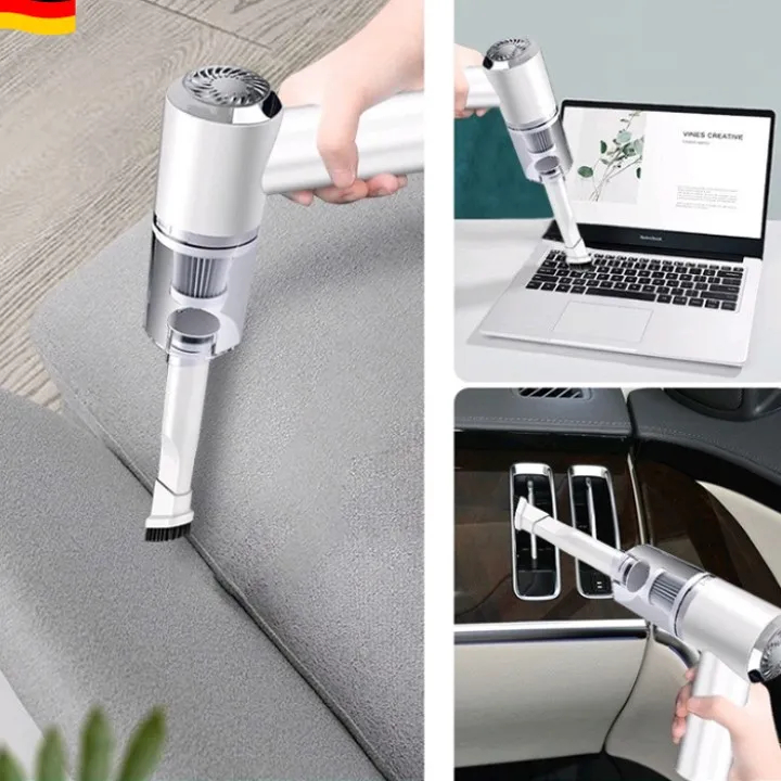 Máy hút bụi cầm tay mini lực hút siêu mạnh hút bụi ô tô giường đệm sạc USB