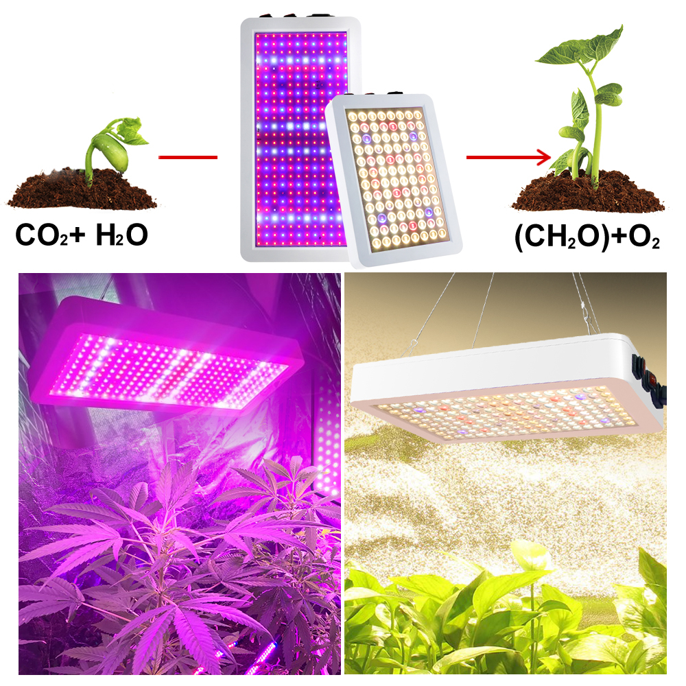 HUNTA Đèn trồng cây, grow light, Đèn LED Trồng led trồng cây trong nhà, trưởng LED Đèn 30W 45W 90W Công tắc đôi