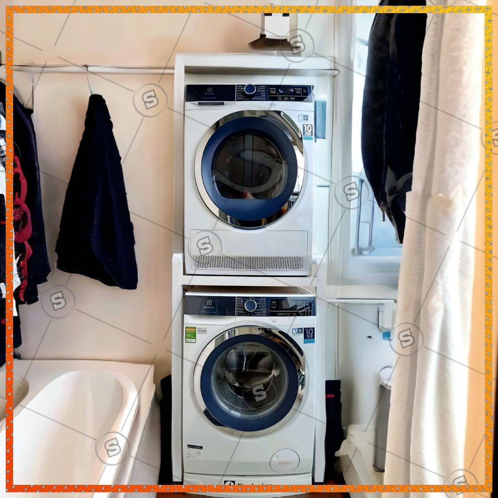 Kệ máy giặt, máy sấy 2 tầng chịu tải đến 300KG, phù hợp các loại máy giặt, máy sấy  - Bảo hành 2 năm