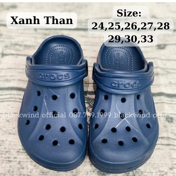 Sục Nguyên Trẻ Em C.rocs Chính Hãng Lỗi Nhẹ, Nguyên Không Cắt, Phối Quai Màu Ngẫu Nhiên.