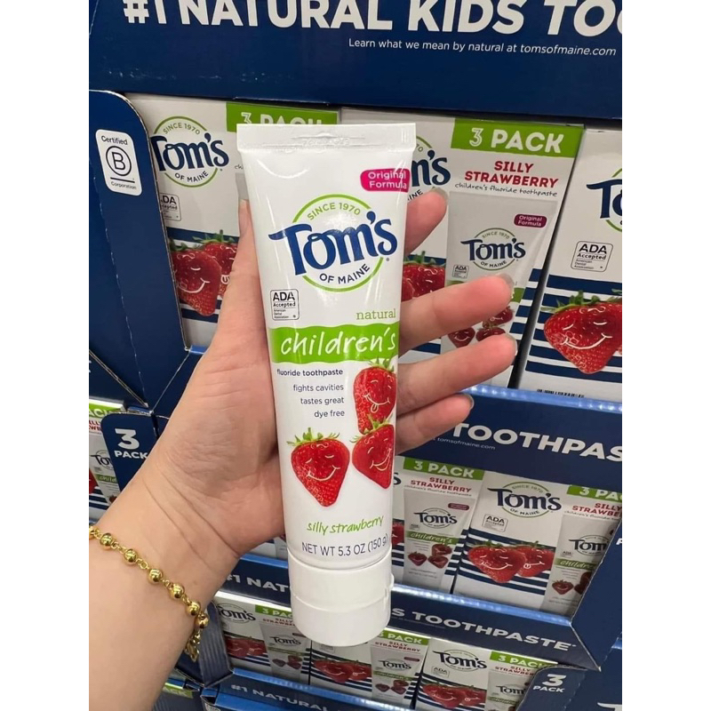 Kem đánh răng Bé tự nhiên Tom’s Of Maine Children vị dâu 150gram