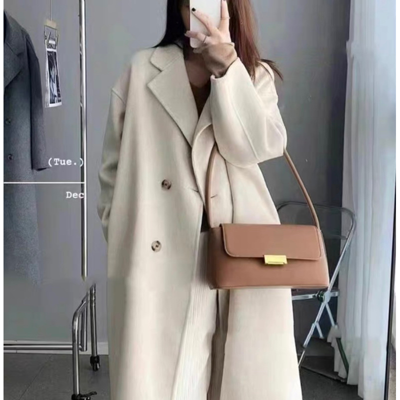 Áo Khoác Dạ Dáng Dài Màu Hai Màu Siêu Xinh Phong Cách Sang Chảnh Có Ảnh Thật_ Hàng Order QCCC