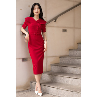 Solid Dress - Đầm công sở sang trọng phong cách thanh lịch - Hàng thiết kế cao cấp của Anmier