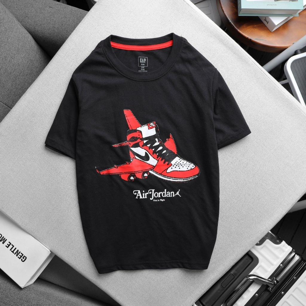 Áo bé trai tay ngắn Gap in hoạ tiết Nike