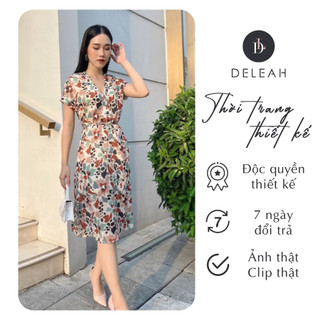 De leah - đầm suông tay lơ ve - thời trang thiết kế