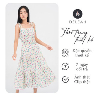 DE LEAH - Đầm Xoè 2 Dây Đuôi Cá Viền Eo - Thời trang thiết kế