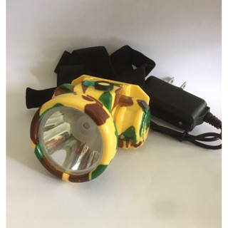 ĐÈN PIN SẠC ĐỘI ĐẦU-ÁNH SÁNG VÀNG