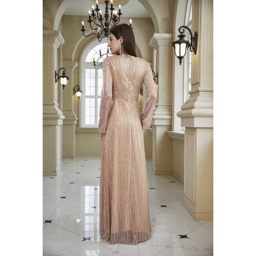 Đầm Dạ Hội Kim Sa Lấp Lánh - Hàng Thiết Kế Cao Cấp
