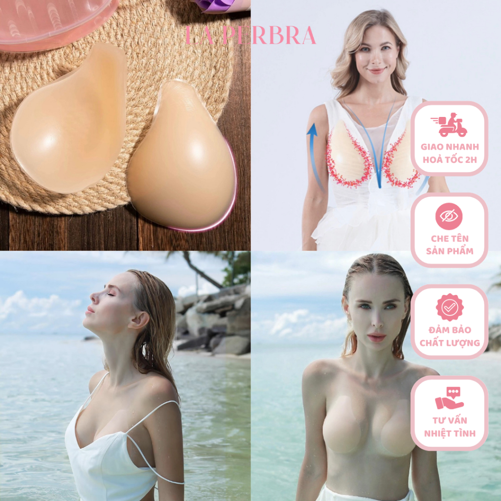 D29 | Miếng Dán Kéo Silicone Dán Ngực Nâng Kéo Ngực Chống Chảy Xệ Sử Dụng Nhiều Lần La Perbra