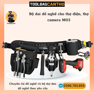 Bộ đai đồ nghề cho thợ điện, thợ camera M03