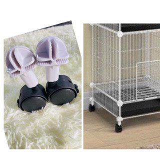 Bánh Xe 360* + Chốt lắp cho chuồng lưới sắt chó mèo, tủ quần áo lắp ghép đa năng .