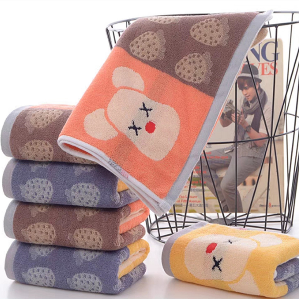 Khăn Mặt Dày Siêu Thấm Chất Liệu 100% Cotton Cao Cấp Mềm Mại Thoải Mái 35cmx75cm