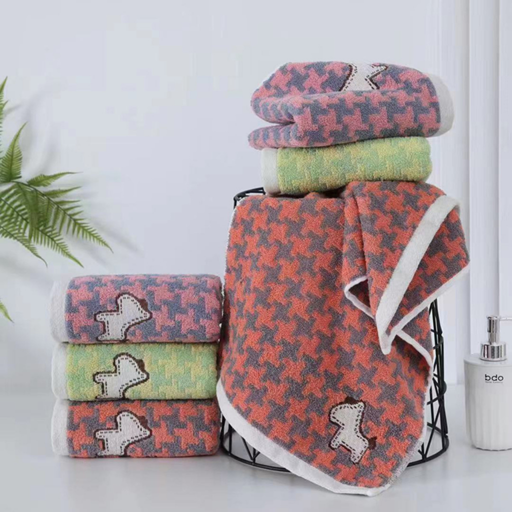 Khăn Mặt Dày Siêu Thấm Chất Liệu 100% Cotton Cao Cấp Mềm Mại Thoải Mái 35cmx75cm