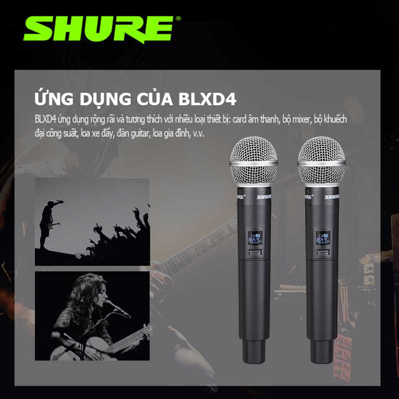 BLXD4 microphone wireless,micro không dây cao cấp,micro hát karaoke không dây chống hú
