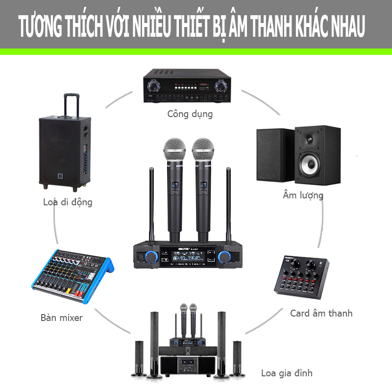 BLXD4 microphone wireless,micro không dây cao cấp,micro hát karaoke không dây chống hú