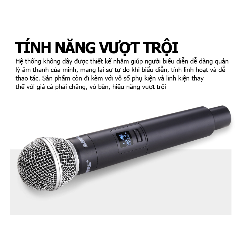 BLXD4 microphone wireless,micro không dây cao cấp,micro hát karaoke không dây chống hú