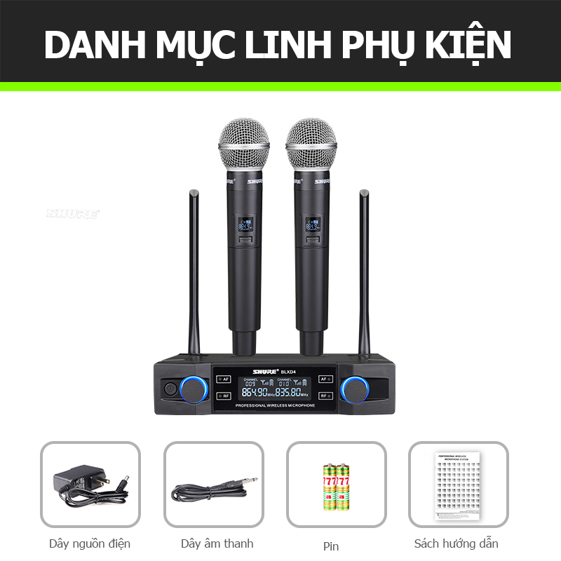 BLXD4 microphone wireless,micro không dây cao cấp,micro hát karaoke không dây chống hú